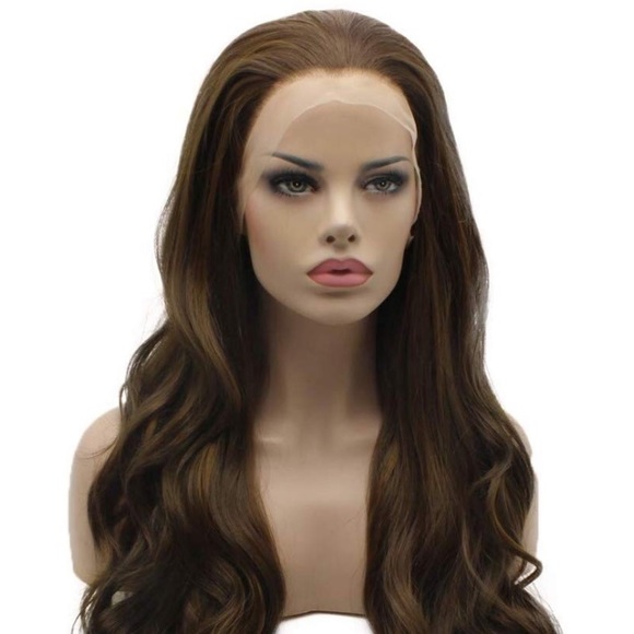 ? 24” BROWN MIX CURLY LACE FRONT WIG? *NEW*
? main image 6